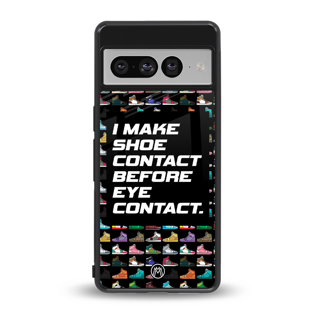shoe contact back phone cover | glass case for google pixel 7 pro