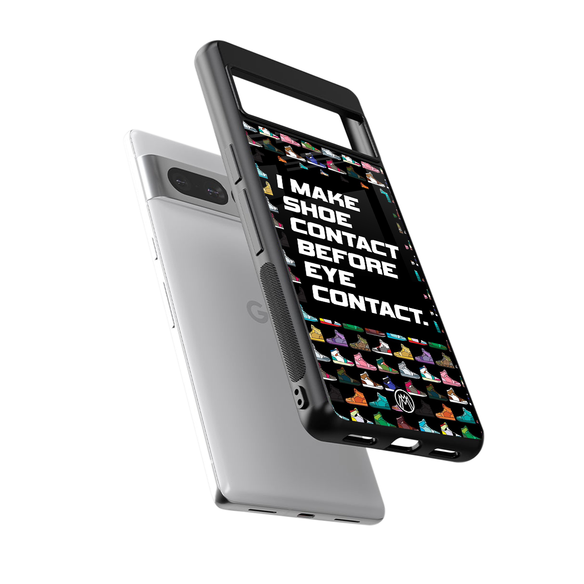 shoe contact back phone cover | glass case for google pixel 7 pro