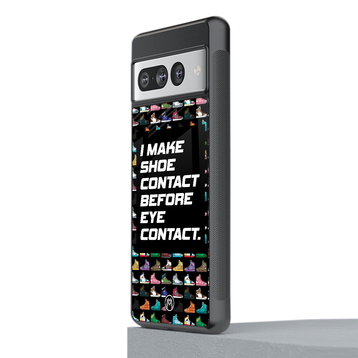 shoe contact back phone cover | glass case for google pixel 7 pro