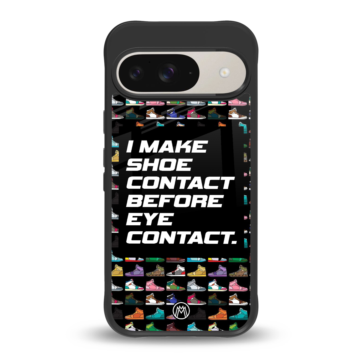 shoe contact back phone cover | glass case for google pixel 9