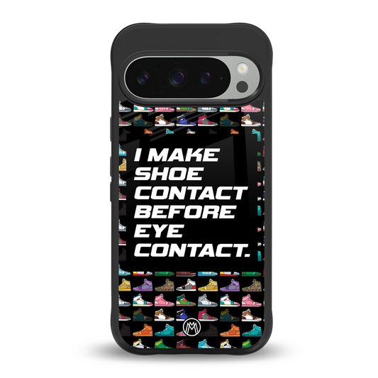 shoe contact back phone cover | glass case for google pixel 9 pro