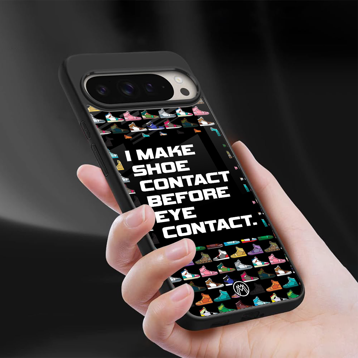 shoe contact back phone cover | glass case for google pixel 9 pro