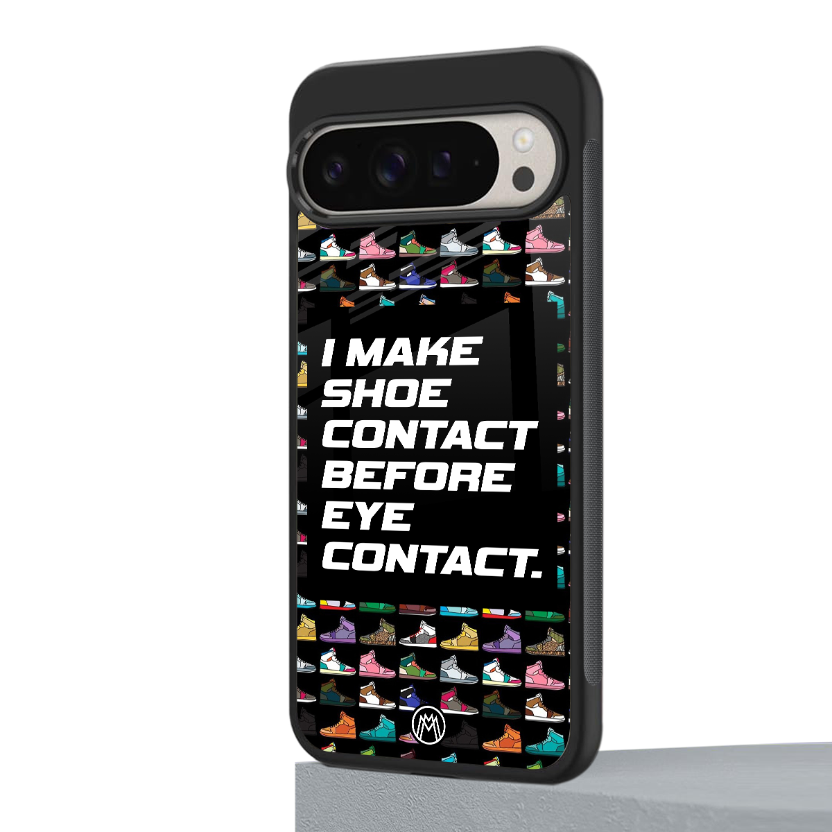 shoe contact back phone cover | glass case for google pixel 9 pro