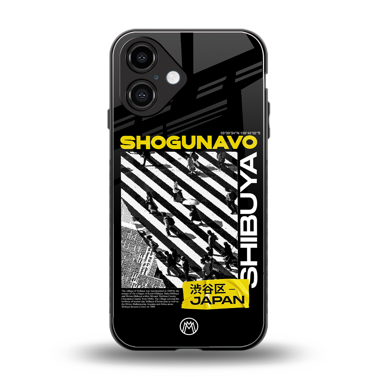 shogunavo shibuya back phone cover | glass case for iphone 16