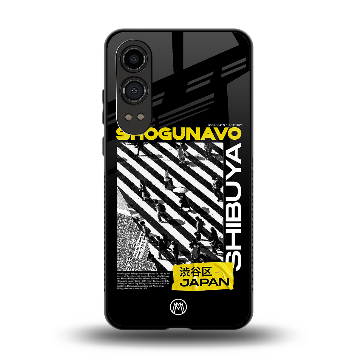 shogunavo shibuya back phone cover | glass case for oneplus nord ce 4 lite