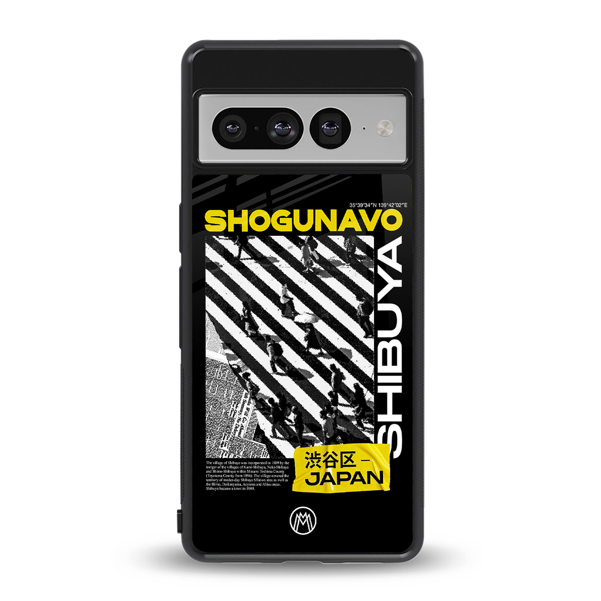 shogunavo shibuya back phone cover | glass case for google pixel 7 pro