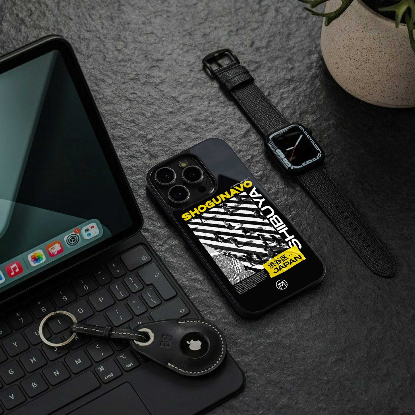 shogunavo shibuya back phone cover | glass case for iphone 14 pro max