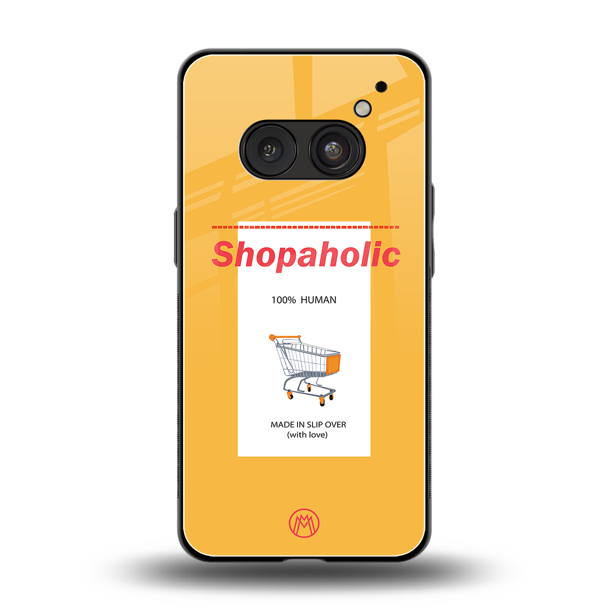 shopaholic back phone cover | glass case for nothing phone 2a