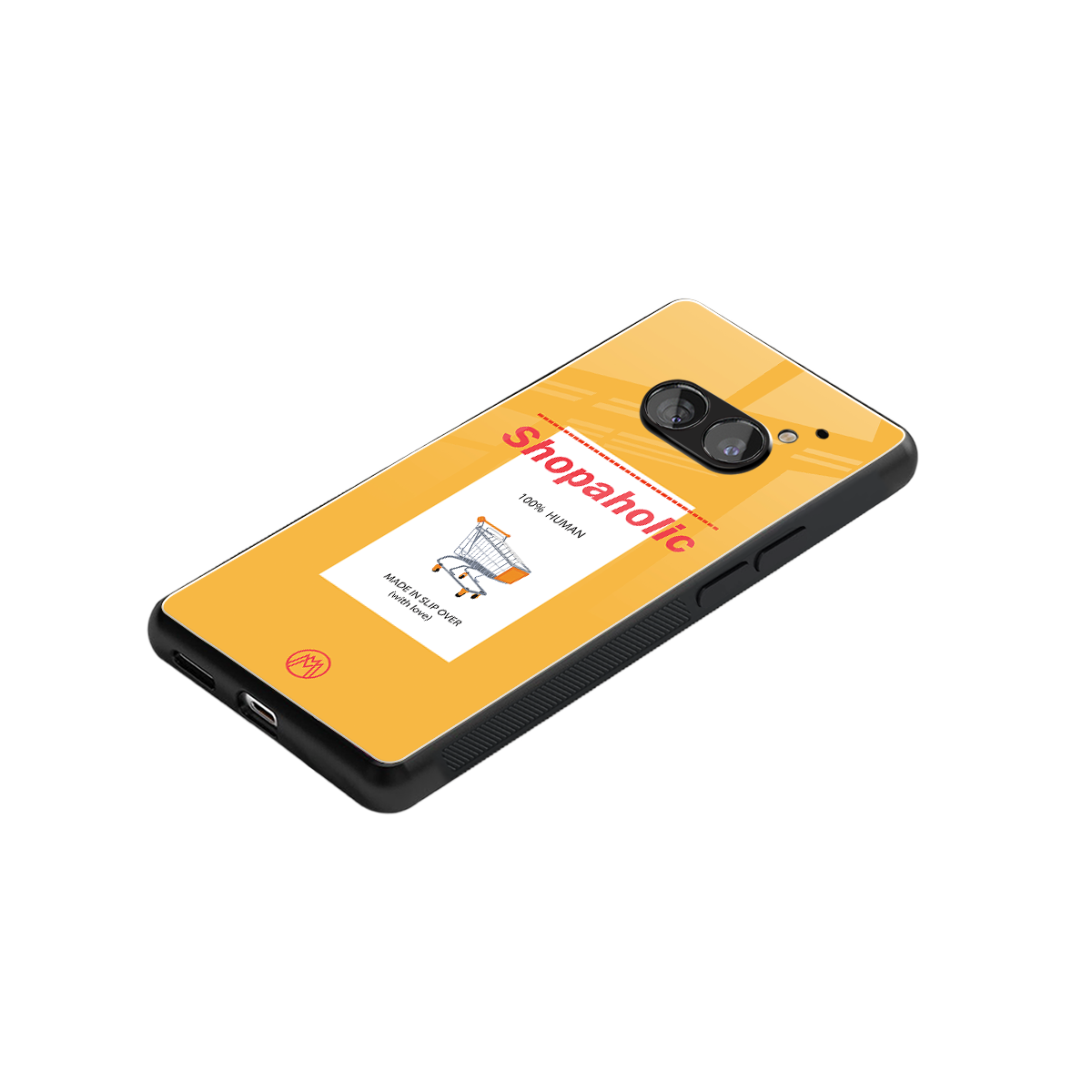 shopaholic back phone cover | glass case for nothing phone 2a