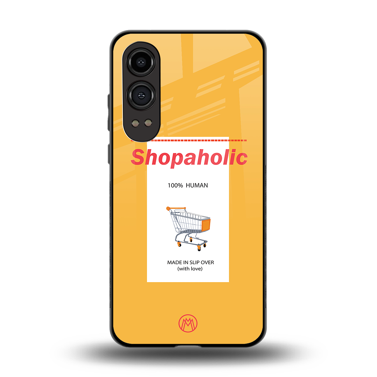 shopaholic back phone cover | glass case for oneplus nord ce 4 lite