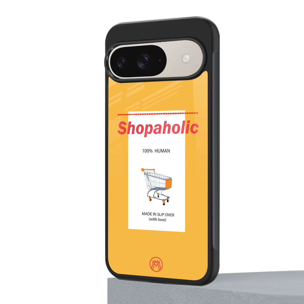 shopaholic back phone cover | glass case for google pixel 9