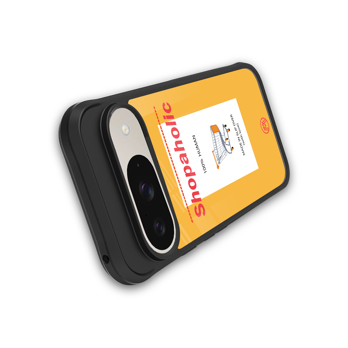 shopaholic back phone cover | glass case for google pixel 9