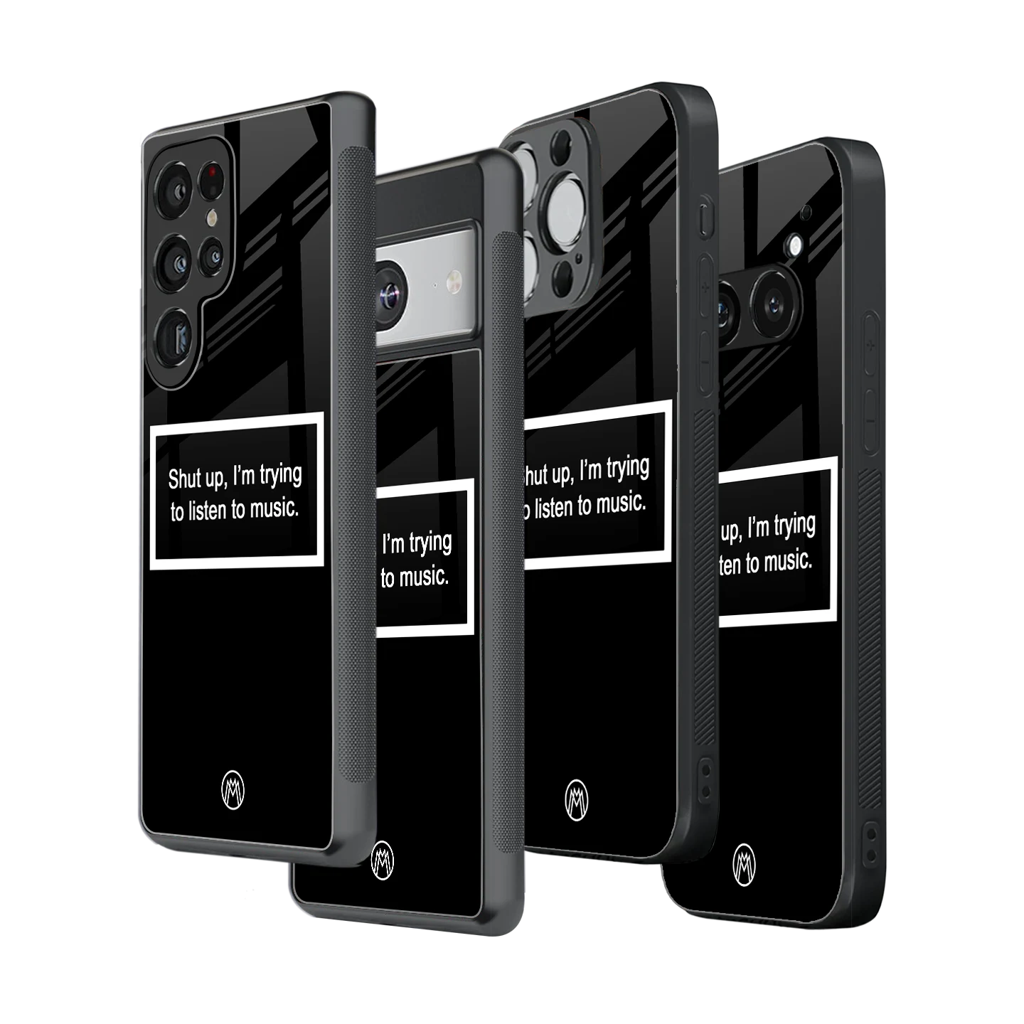 Stylish Glass Back Case for All Smartphones โ iPhone, Samsung, OnePlus, Pixel, Redmi, Oppo, Vivo, Motorola