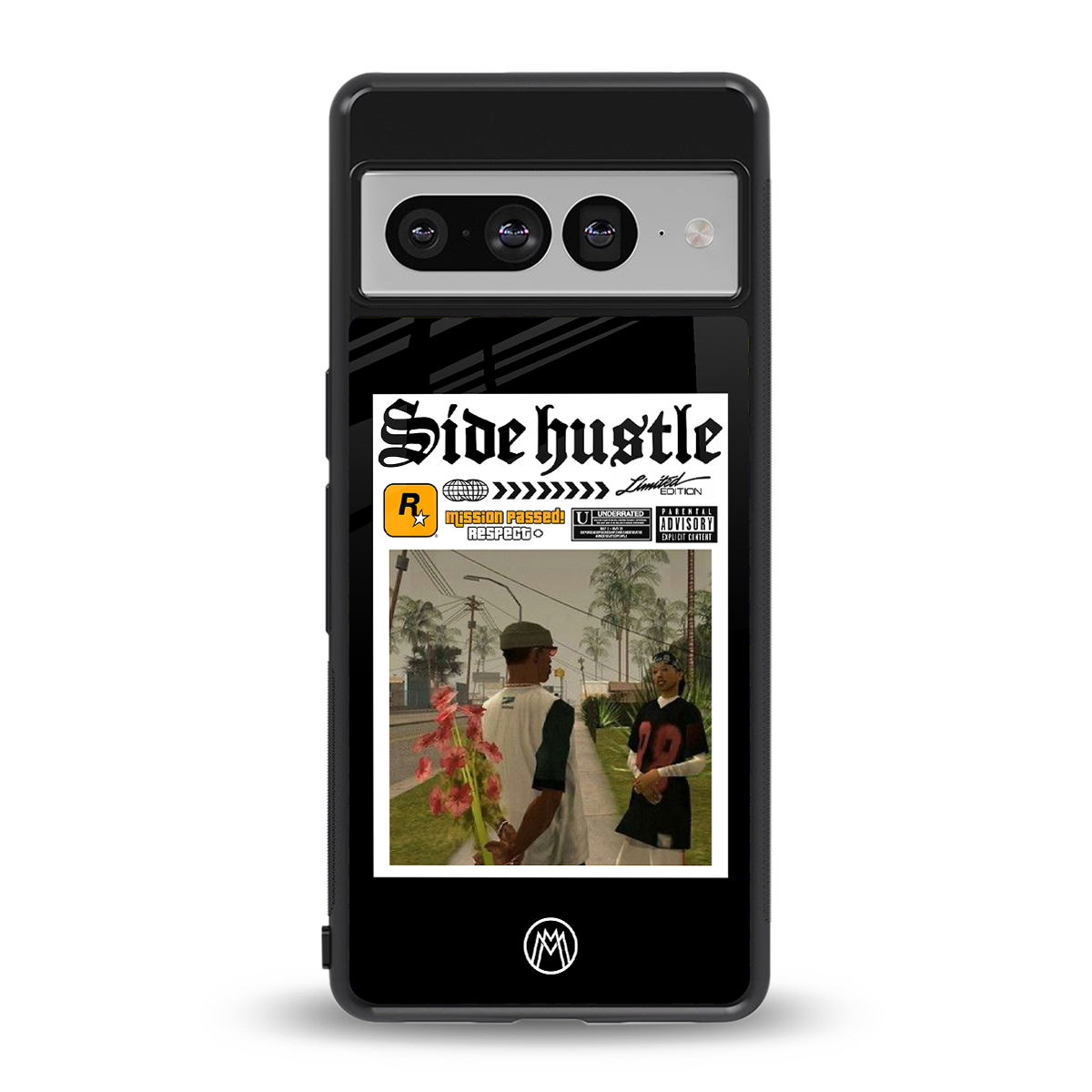 side hustle back phone cover | glass case for google pixel 7 pro
