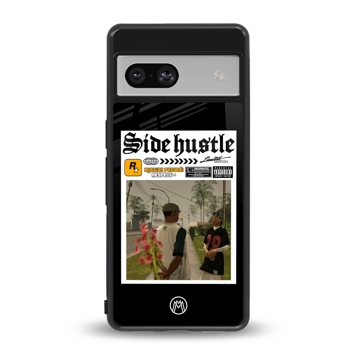side hustle back phone cover | glass case for Google Pixel 7A