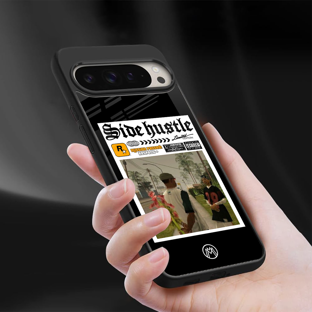 side hustle back phone cover | glass case for google pixel 9 pro