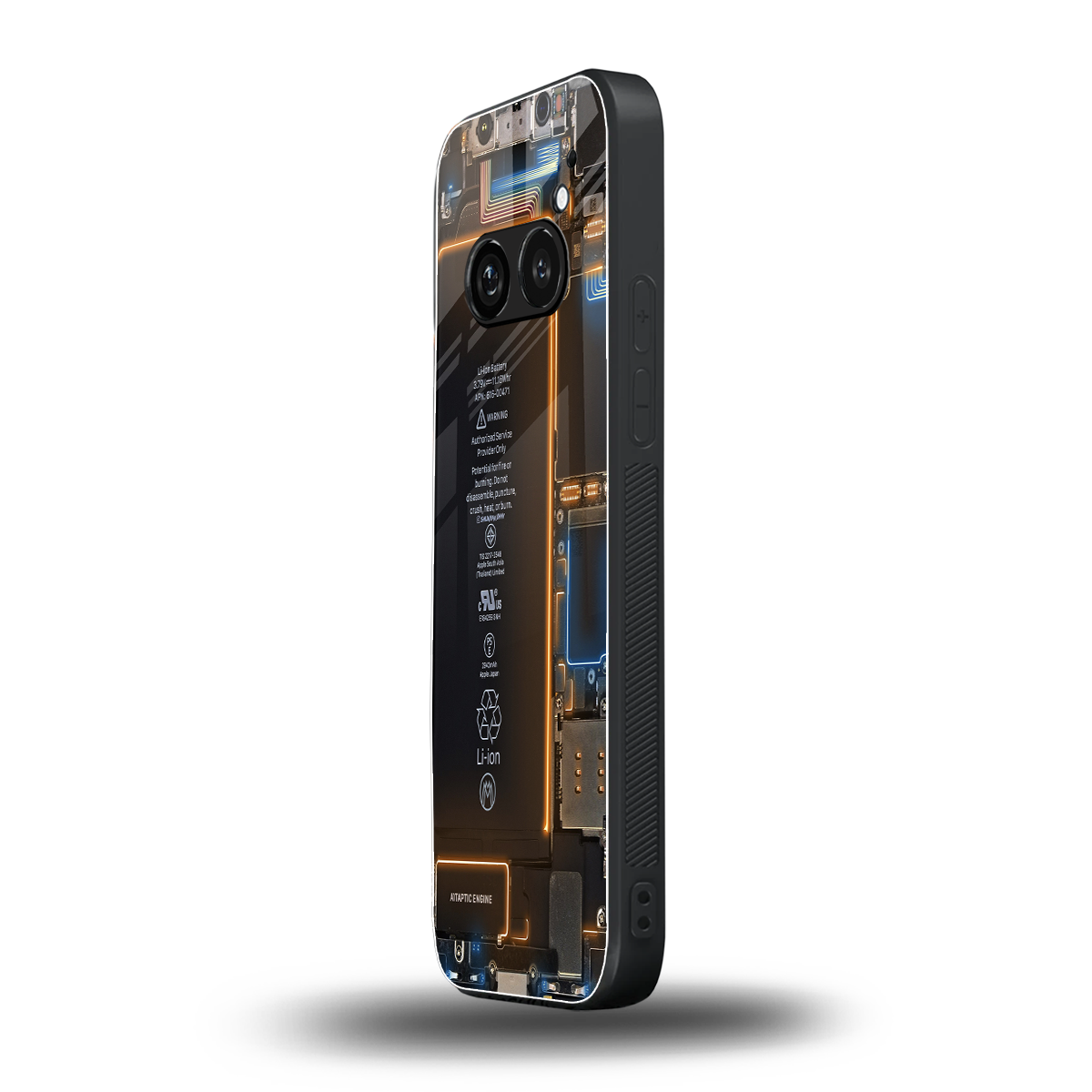 skeleton inside back phone cover | glass case for nothing phone 2a
