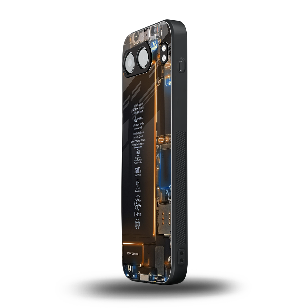 skeleton inside back phone cover | glass case for oneplus nord 4
