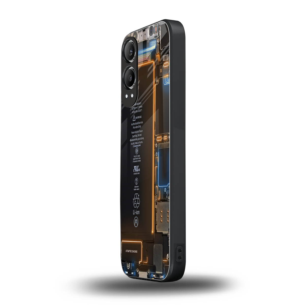skeleton inside back phone cover | glass case for oneplus nord ce 4 lite