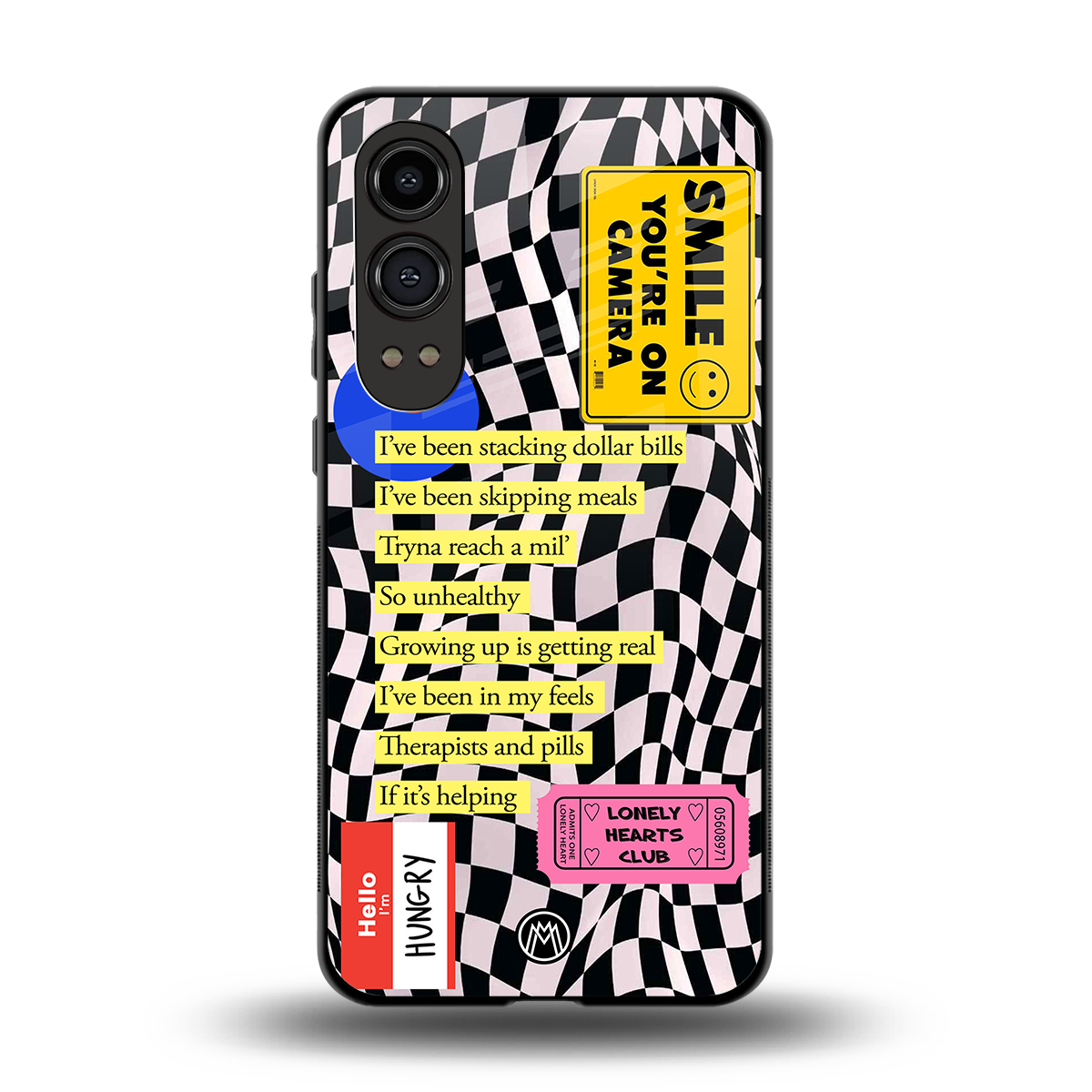 smile you're on camera back phone cover | glass case for oneplus nord ce 4 lite