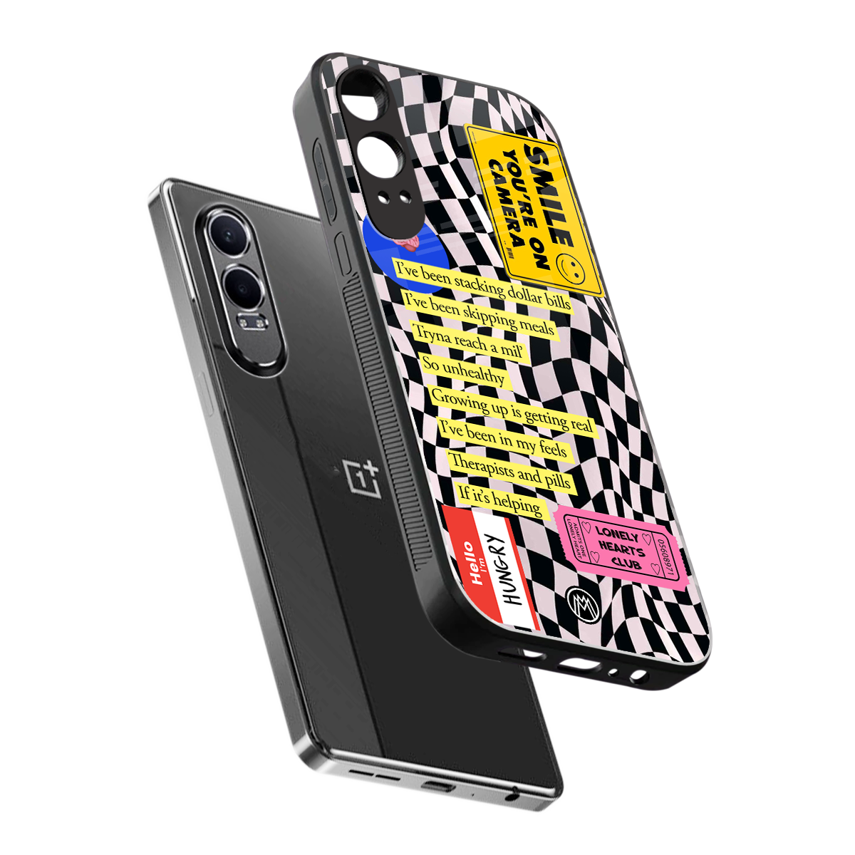 smile you're on camera back phone cover | glass case for oneplus nord ce 4 lite