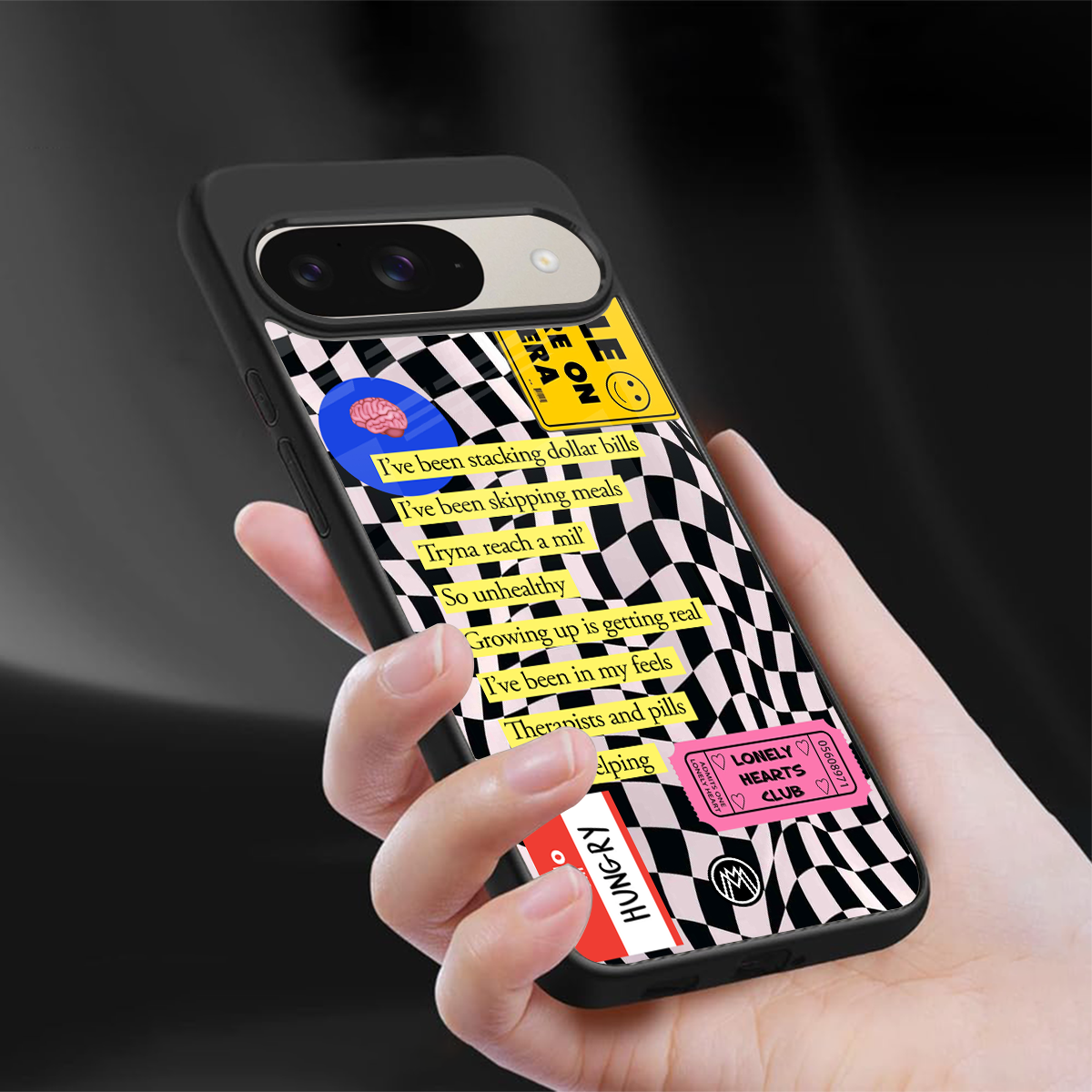smile you're on camera back phone cover | glass case for google pixel 9