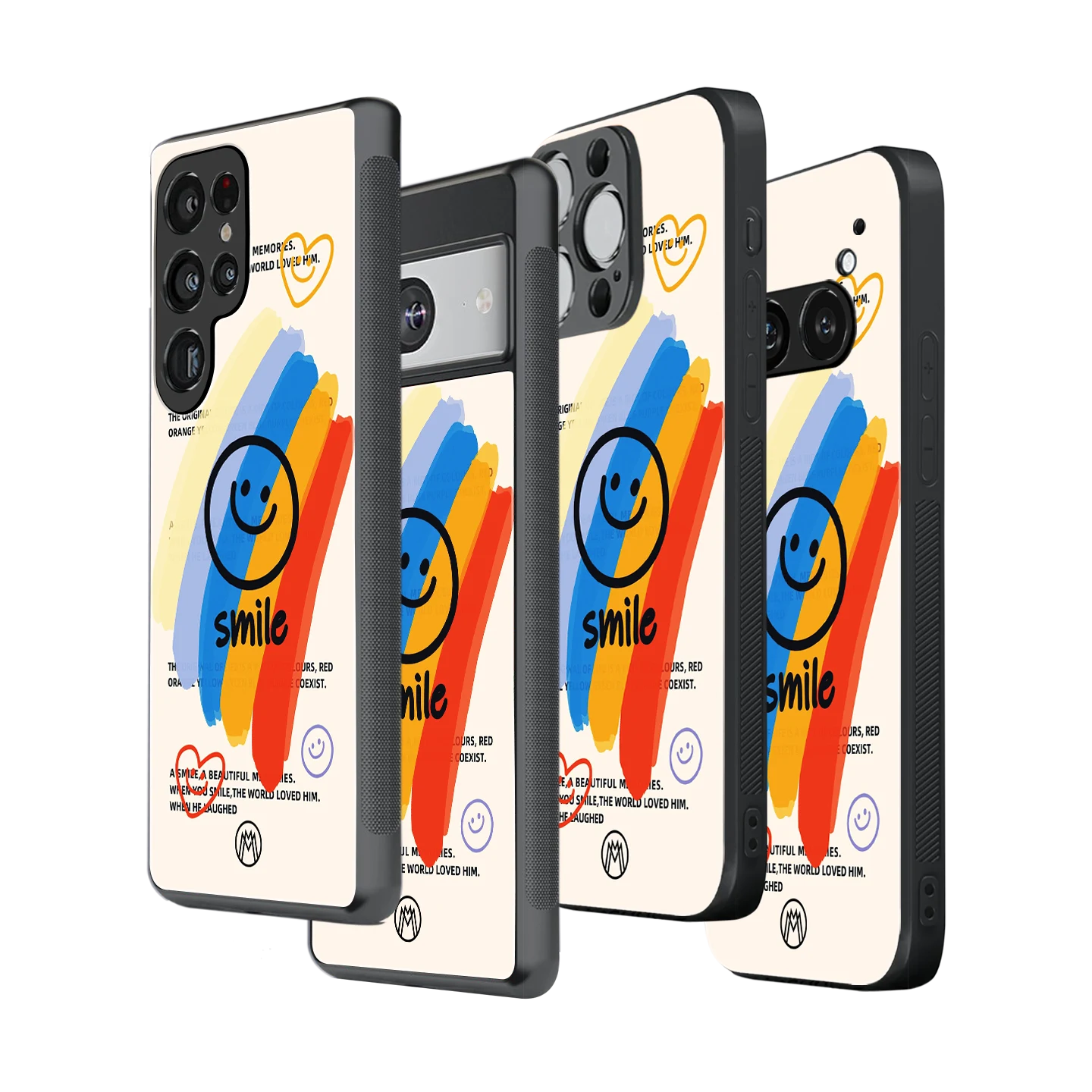 Stylish Glass Back Case for All Smartphones โ iPhone, Samsung, OnePlus, Pixel, Redmi, Oppo, Vivo, Motorola
