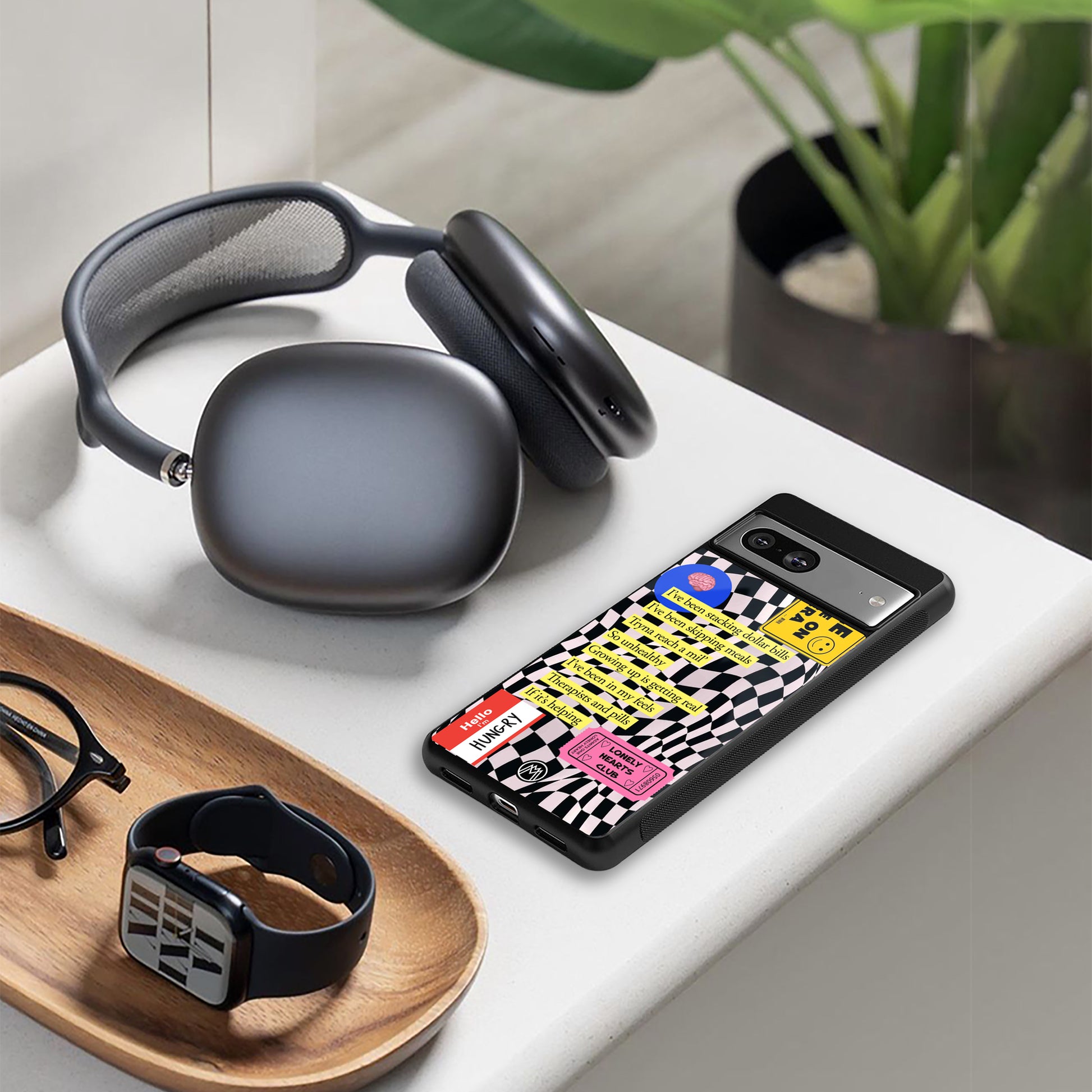 smile you're on camera back phone cover | glass case for google pixel 9 pro