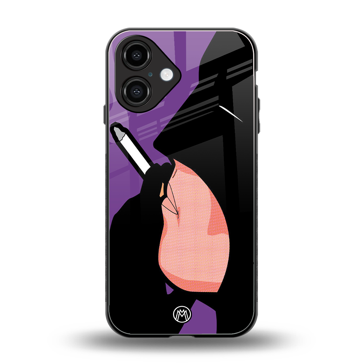 smoking batman back phone cover | glass case for iphone 16
