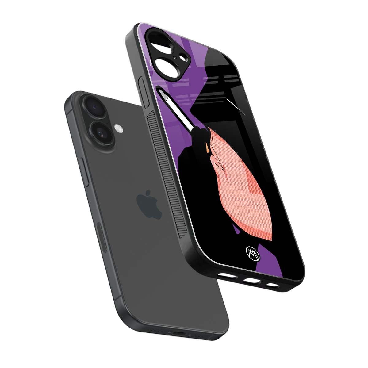 smoking batman back phone cover | glass case for iphone 16