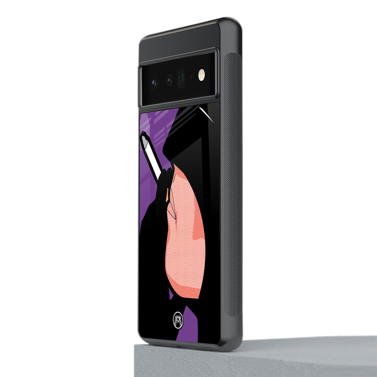 smoking batman back phone cover | glass case for google pixel 6 pro