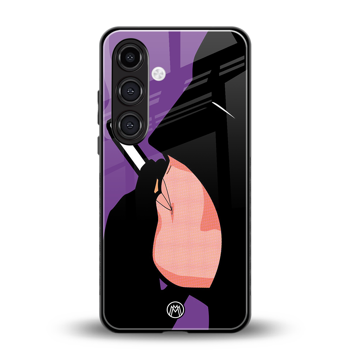 smoking batman back phone cover | glass case for samsung galaxy s23 plus