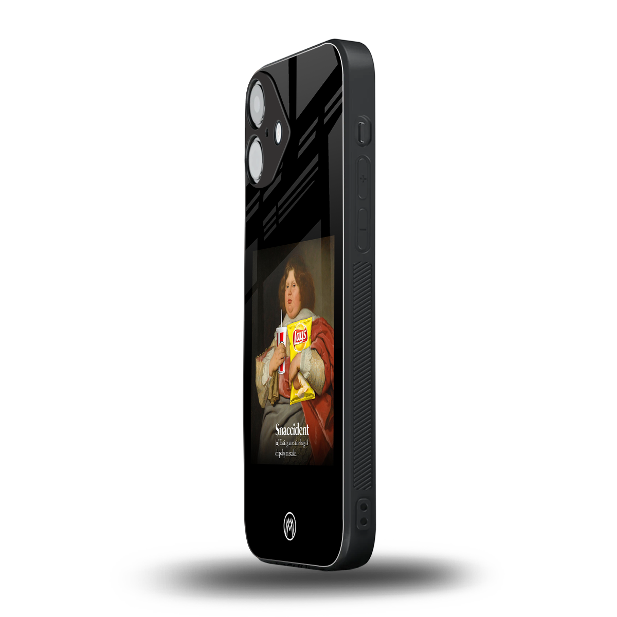 snaccident back phone cover | glass case for iphone 16 plus
