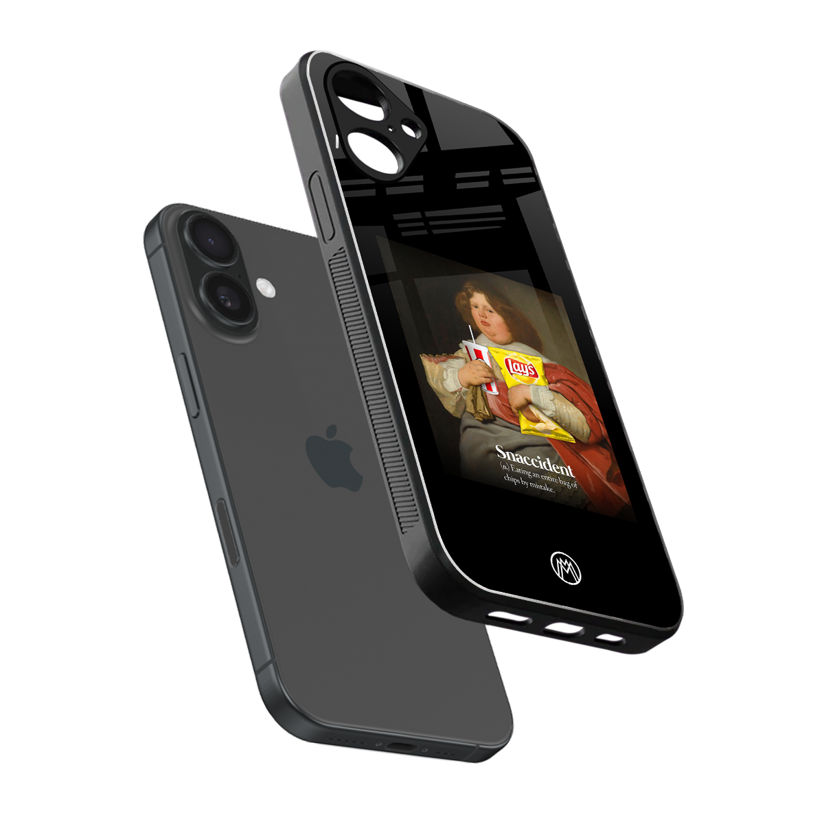 snaccident back phone cover | glass case for iphone 16