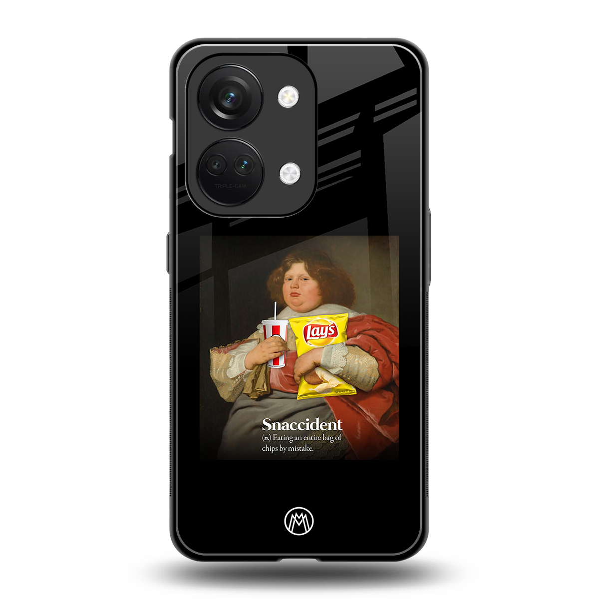 snaccident back phone cover | glass case for oneplus nord 3