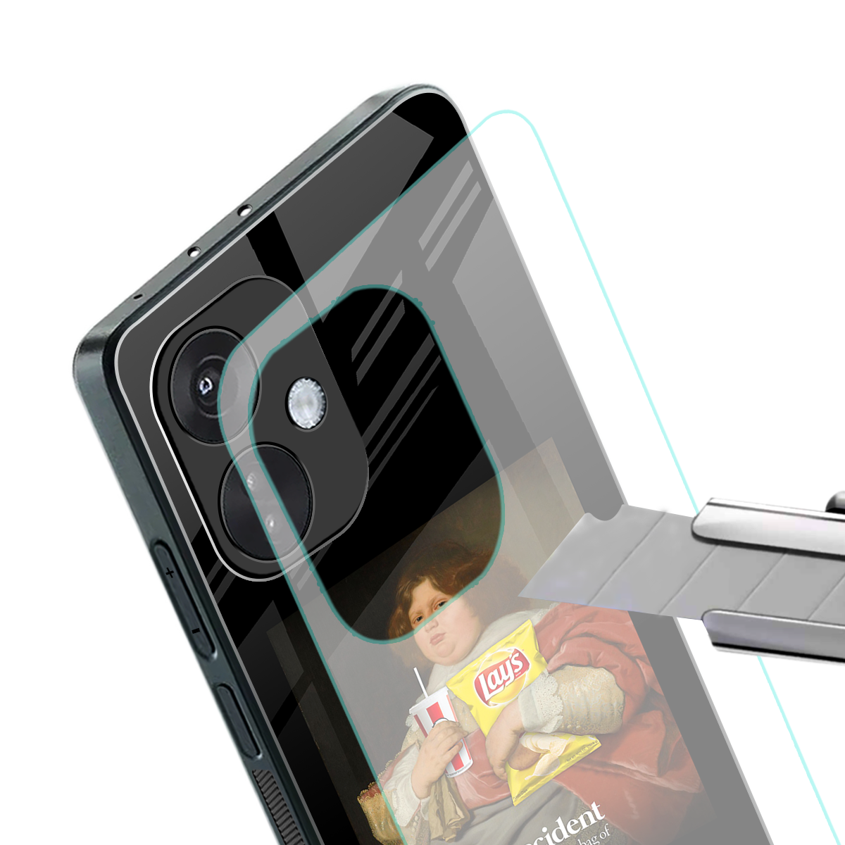 snaccident back phone cover | glass case for oneplus nord ce 3