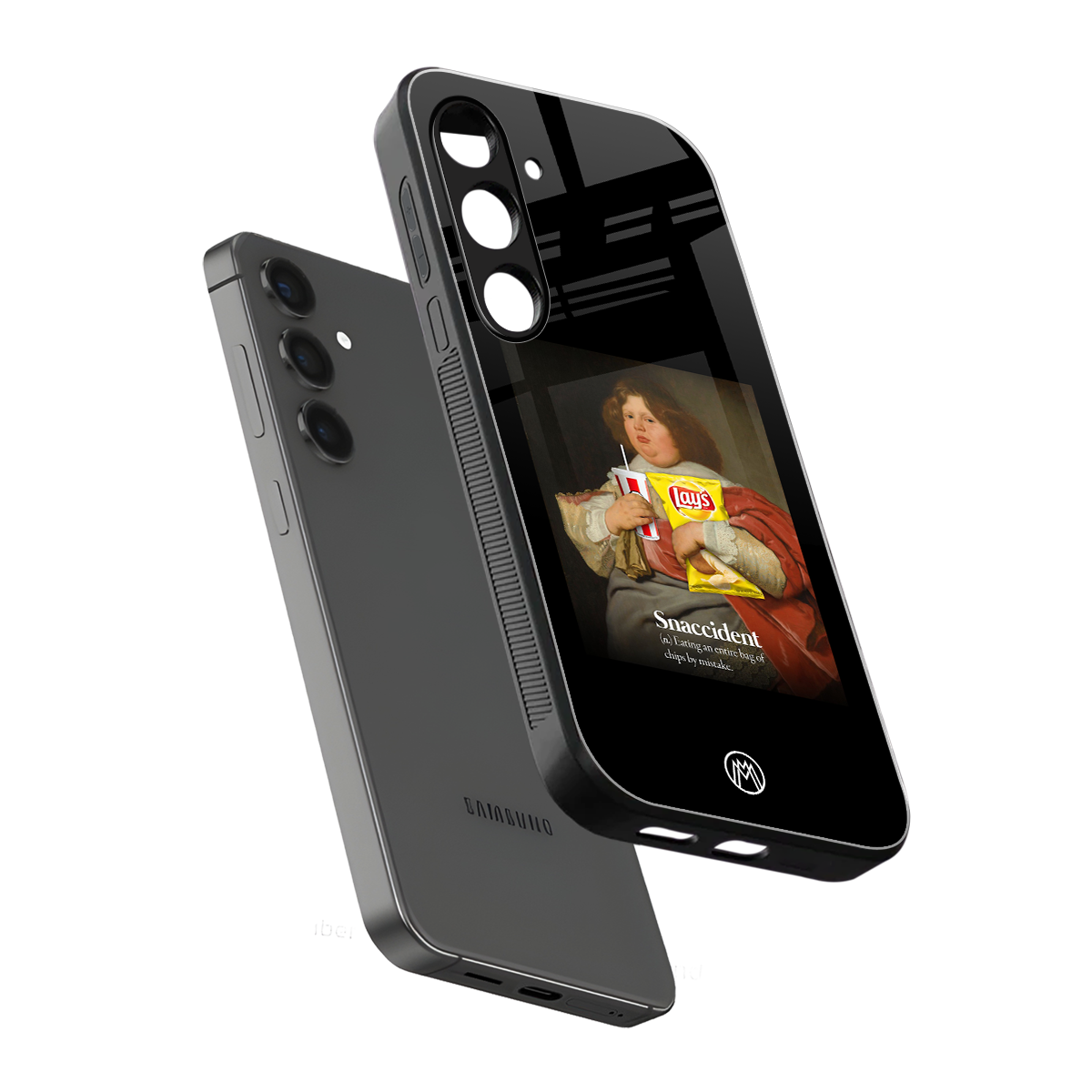 snaccident back phone cover | glass case for samsung galaxy s25