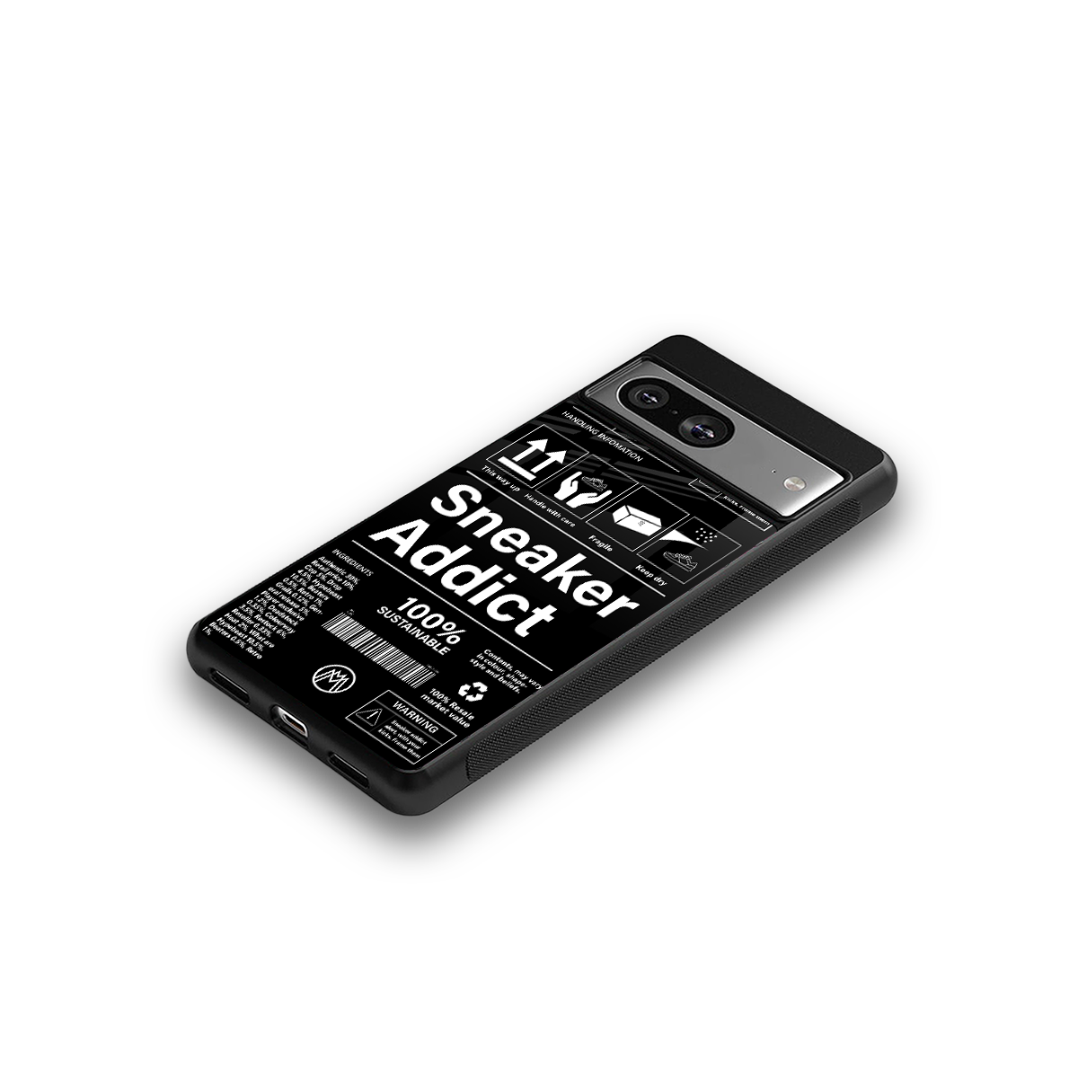 sneaker addict back phone cover | glass case for Google Pixel 8