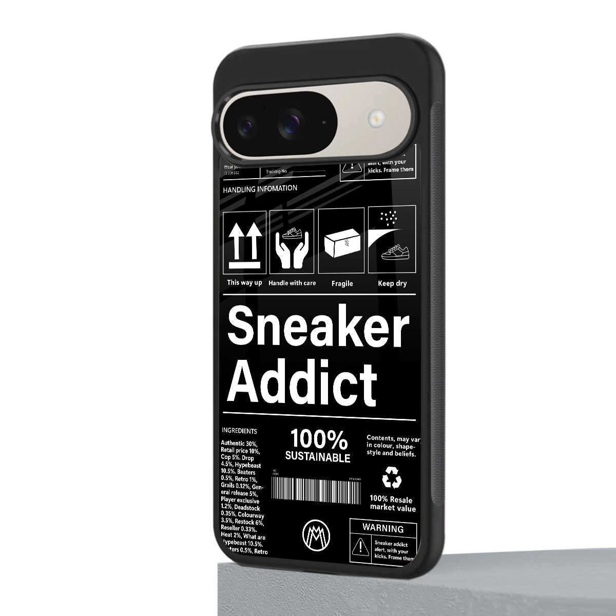 sneaker addict back phone cover | glass case for google pixel 9