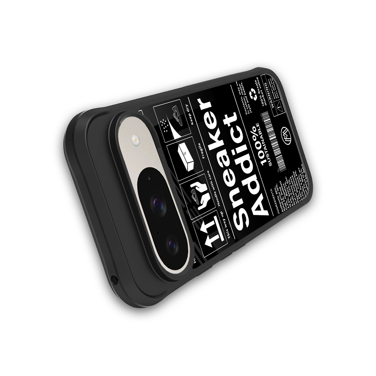 sneaker addict back phone cover | glass case for google pixel 9