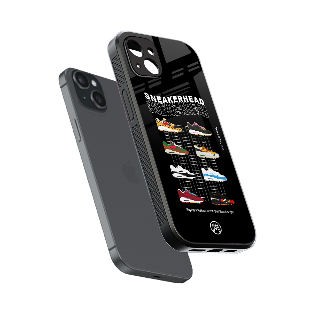 sneakerhead back phone cover | glass case for iphone 15 plus