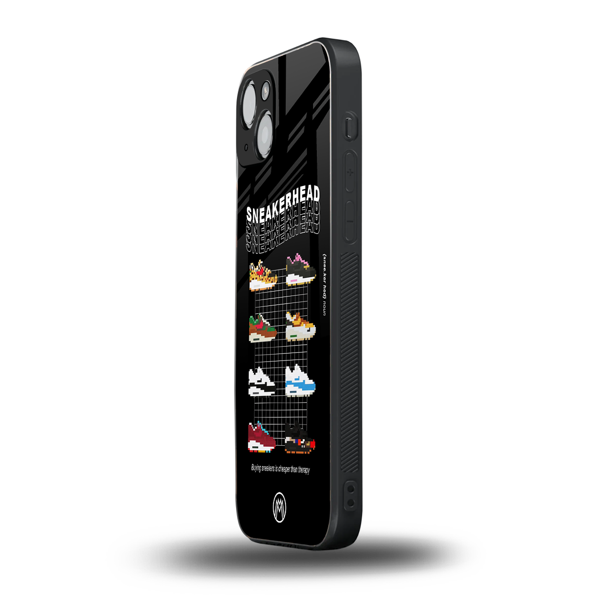 sneakerhead back phone cover | glass case for iphone 15 plus