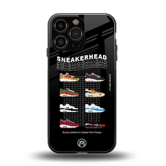 sneakerhead back phone cover | glass case for iphone 14 pro max