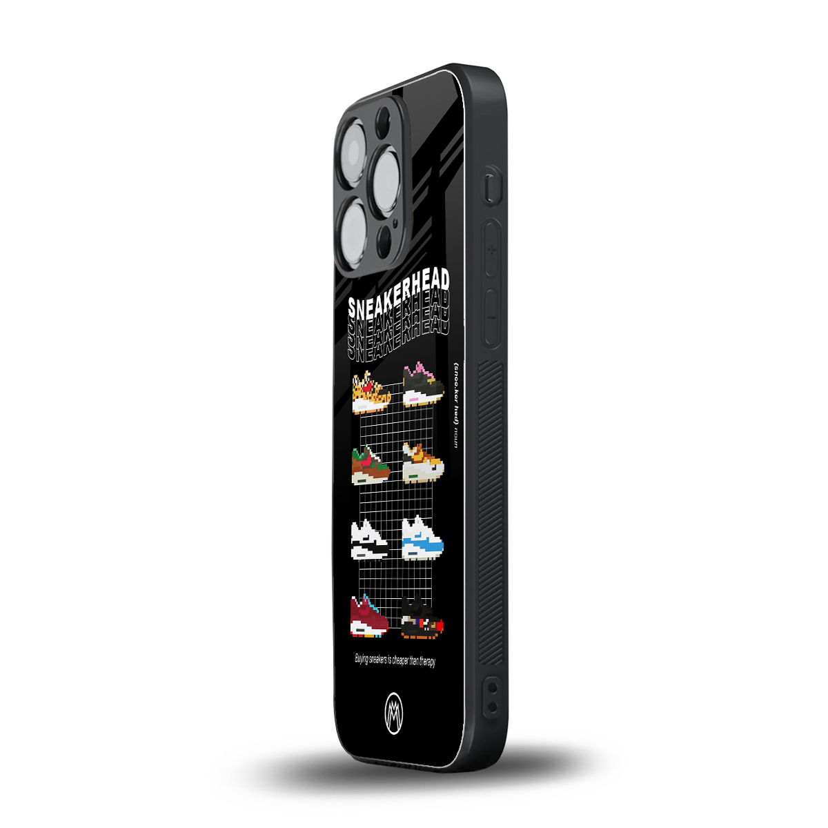 sneakerhead back phone cover | glass case for iphone 14 pro