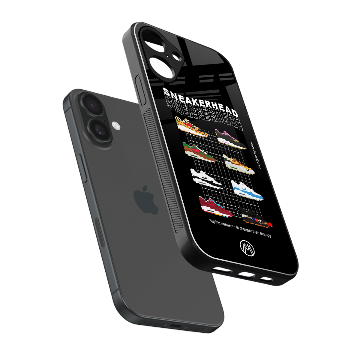 sneakerhead back phone cover | glass case for iphone 16 plus