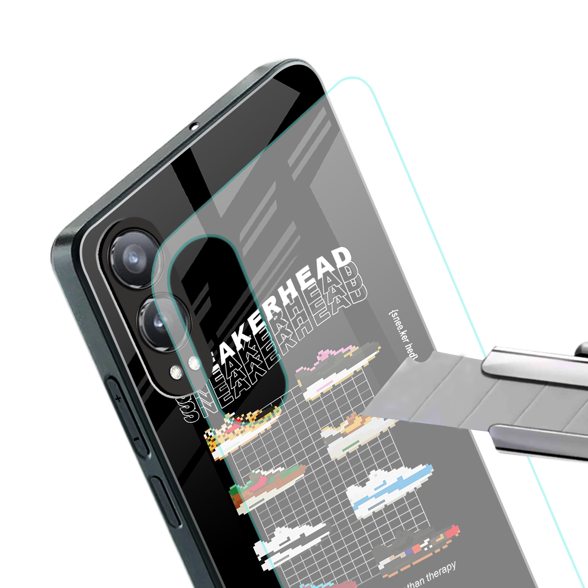 sneakerhead back phone cover | glass case for oneplus nord ce 4 lite