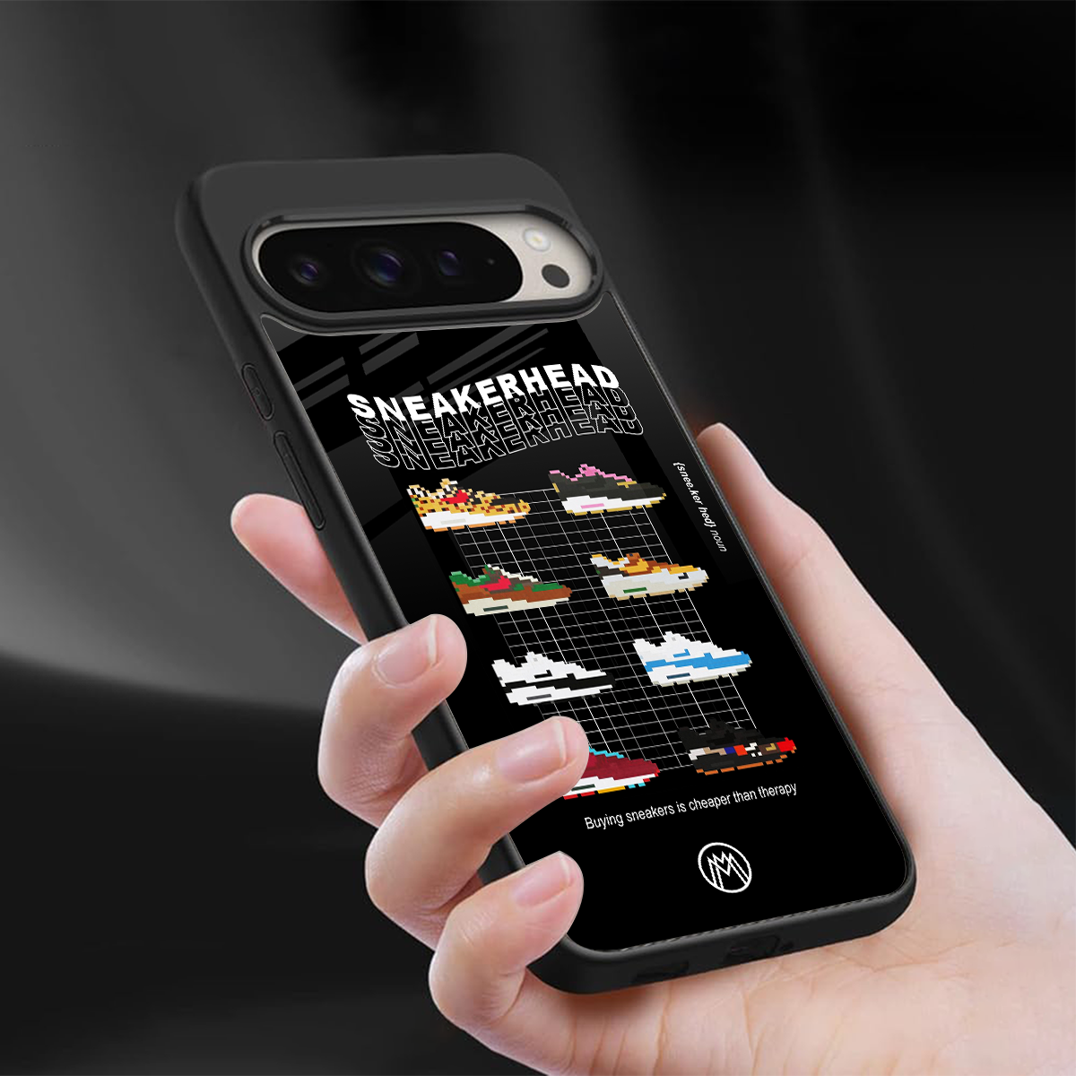 sneakerhead back phone cover | glass case for google pixel 9 pro