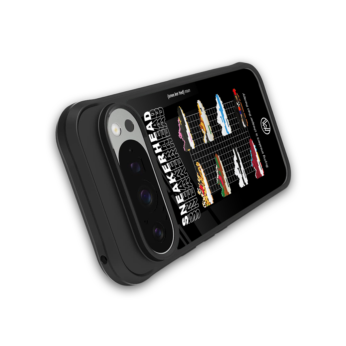 sneakerhead back phone cover | glass case for google pixel 9 pro xl