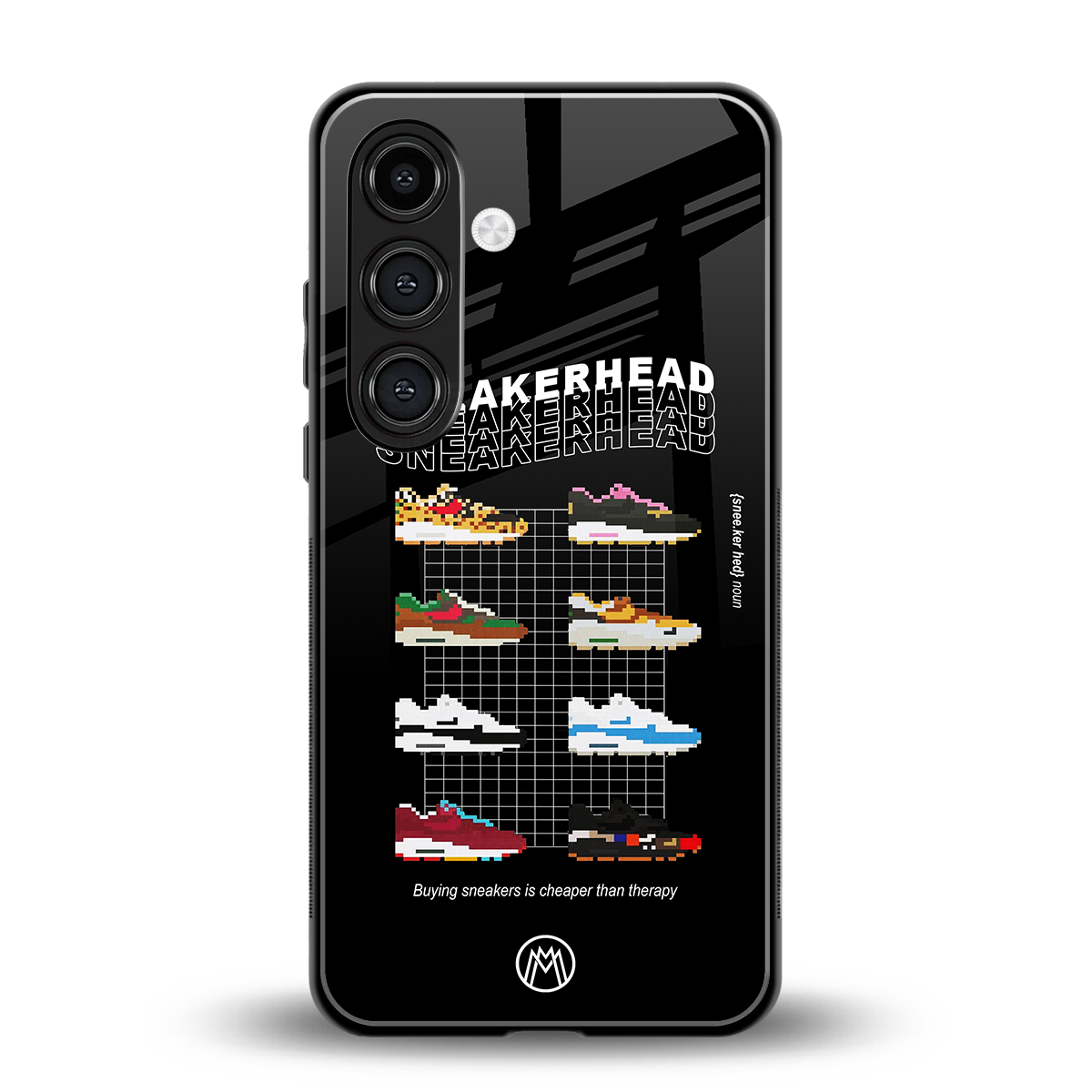 sneakerhead back phone cover | glass case for samsung galaxy s23