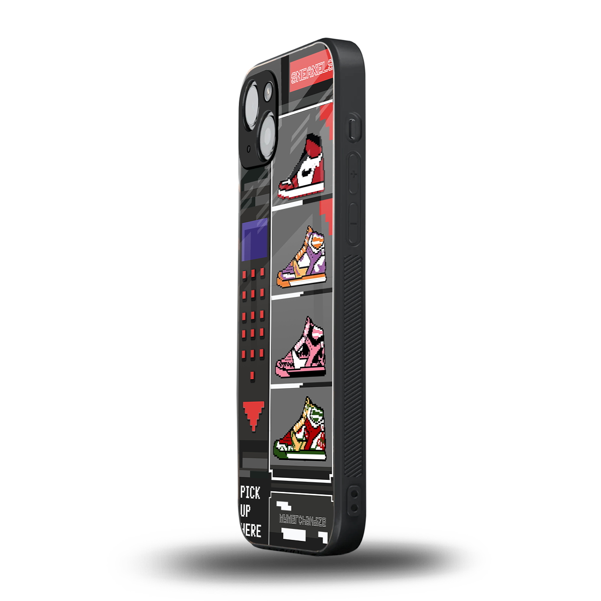 sneaxels back phone cover | glass case for iphone 13